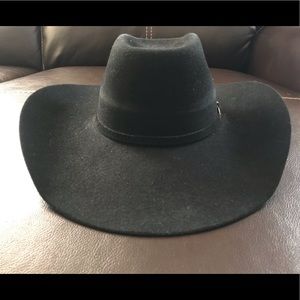 Resistol black felt cowboy hat